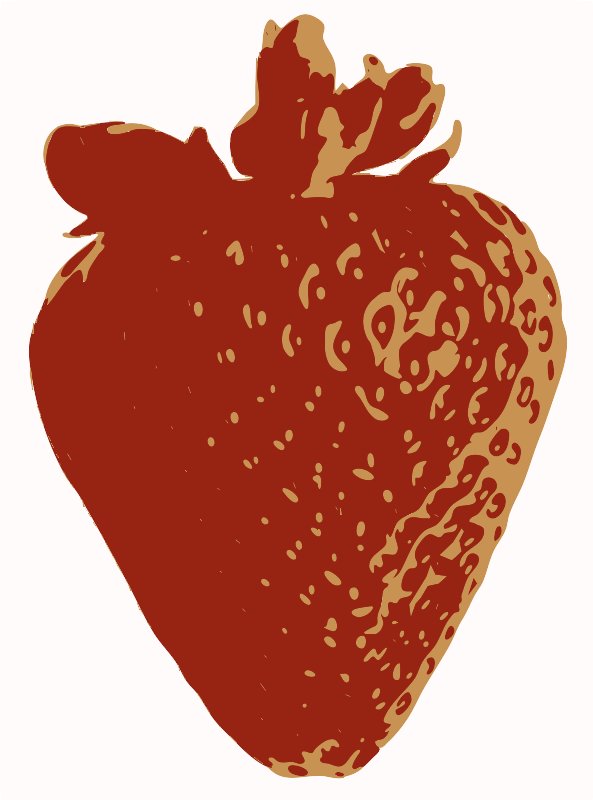Stencil of Strawberry