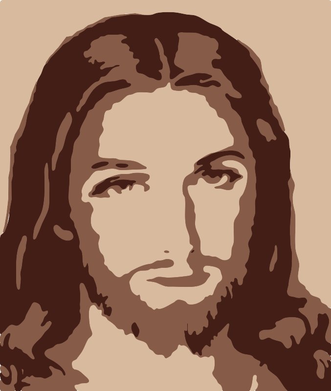 Stencil of Jesus