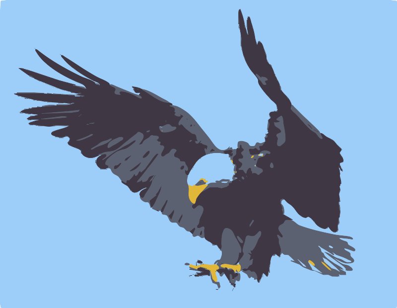 Stencil of Bald Eagle
