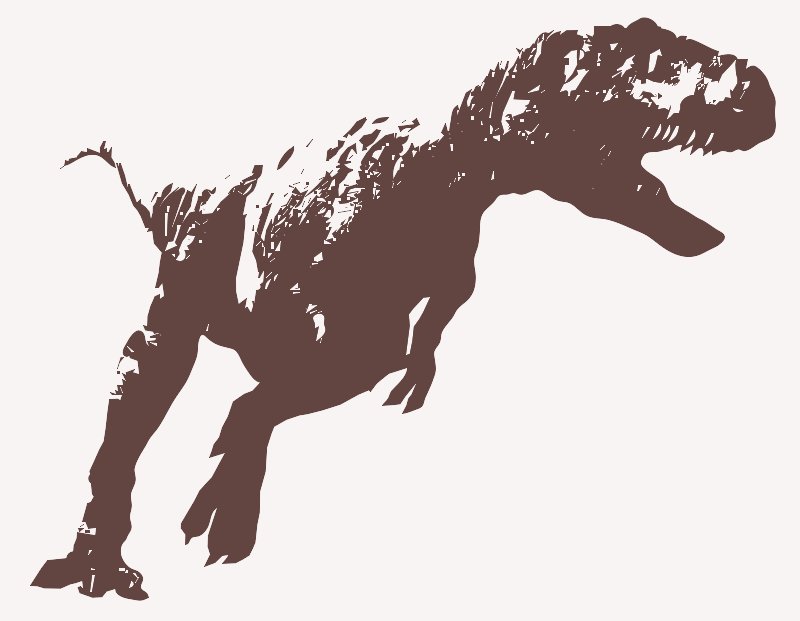 Stencil of T-Rex