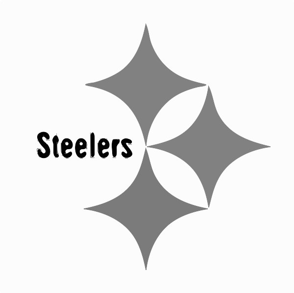 Stencil of Pittsburgh Steelers