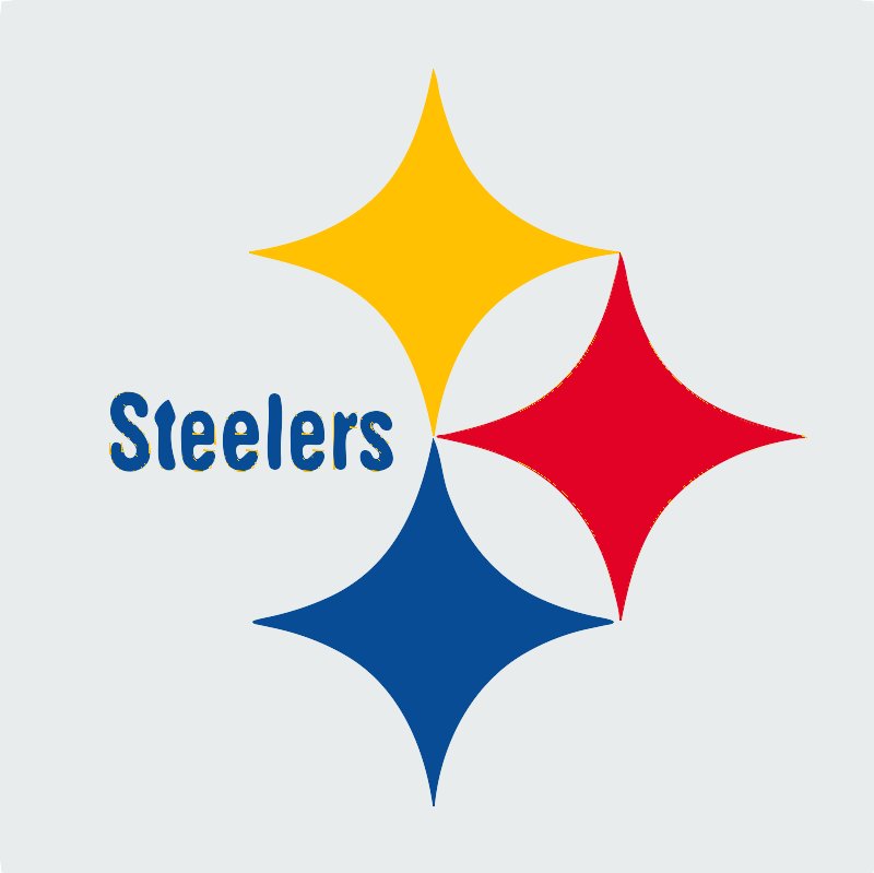 Stencil of Pittsburgh Steelers