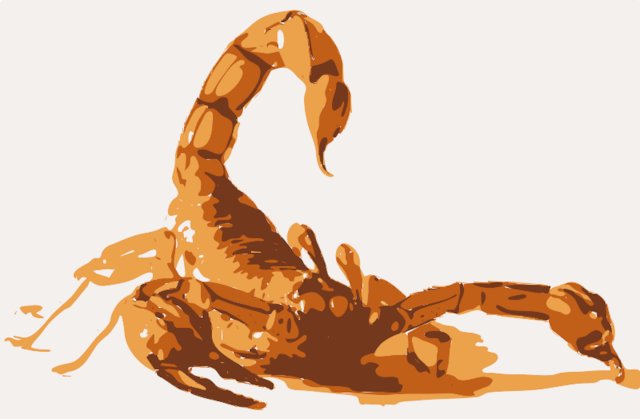 Stencil of Scorpion