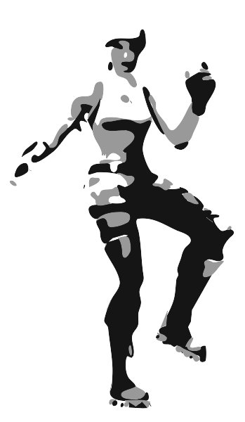 Stencil of Fortnite Character