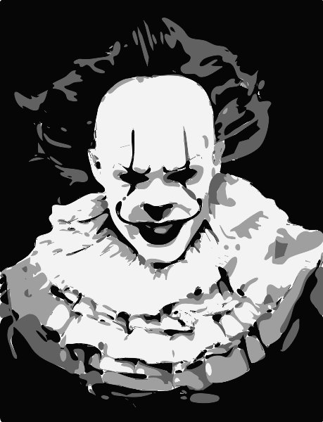 Stencil of Pennywise