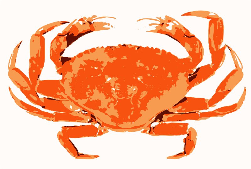 Stencil of Crab