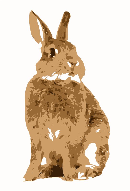 Stencil of Rabbit