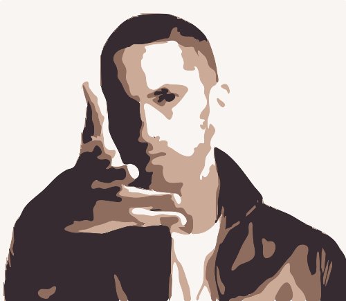 Stencil of Eminem