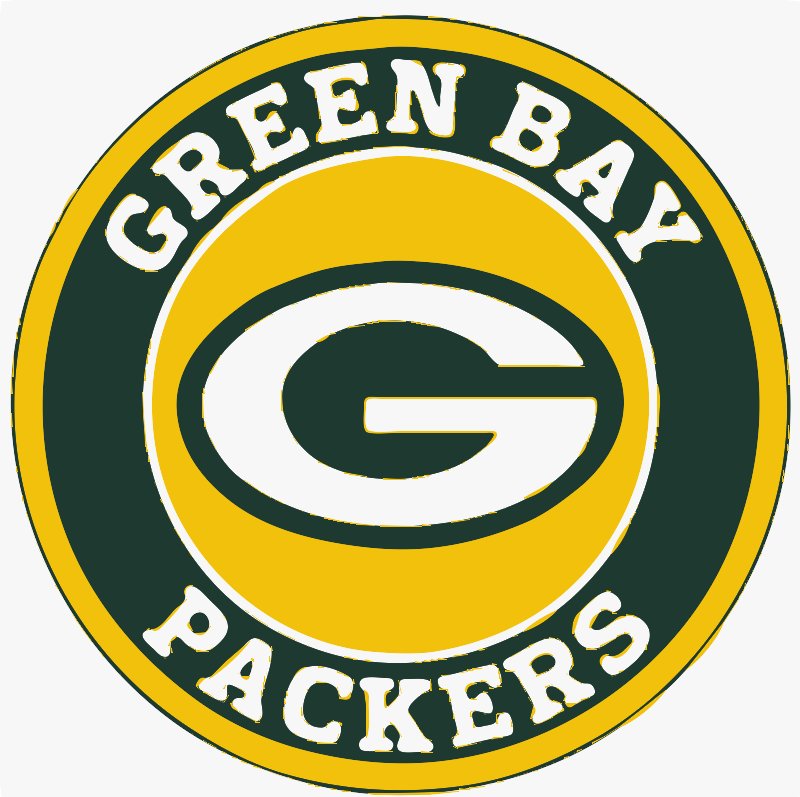 Stencil of Green Bay Packers