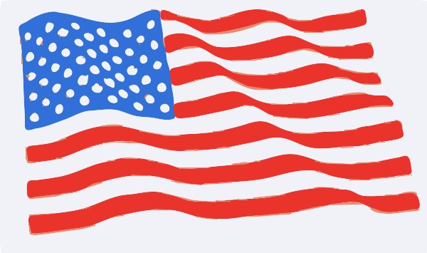 Stencil of American Flag