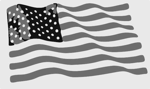 Stencil of American Flag