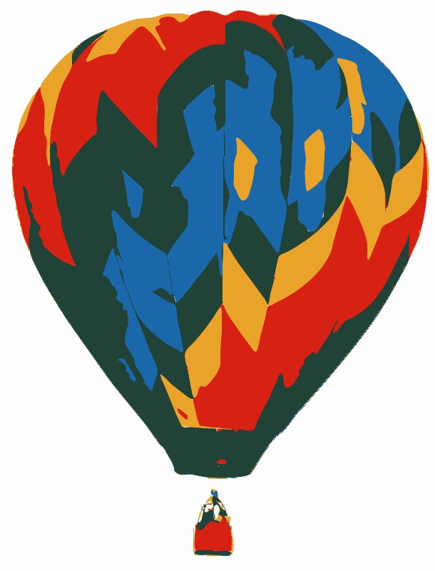 Stencil of Hot Air Balloon