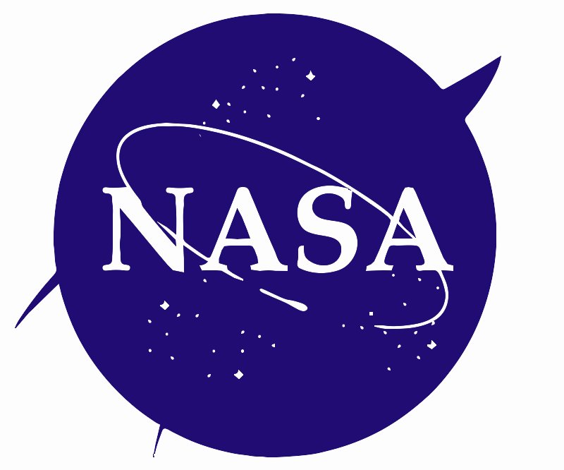 Stencil of NASA