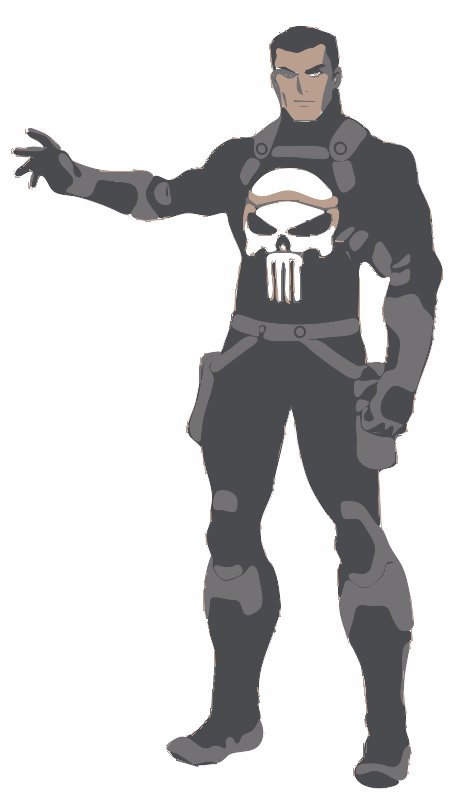 Stencil of The Punisher