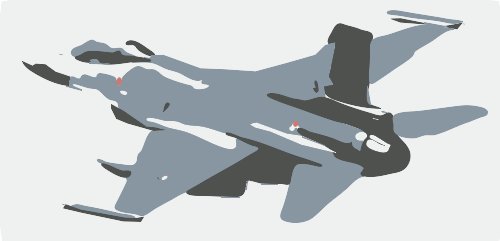Stencil of F-16