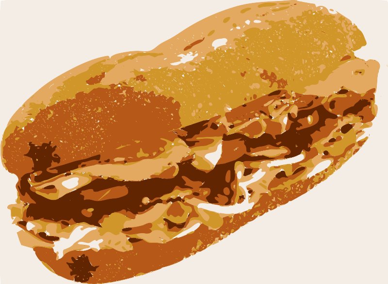 Stencil of Sandwich