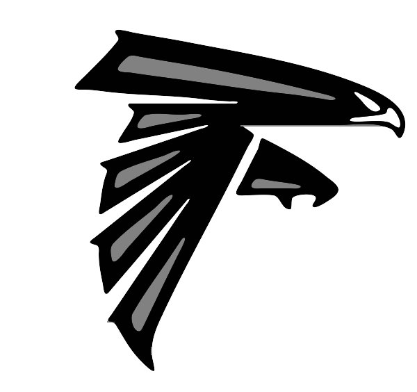 Stencil of Atlanta Falcons