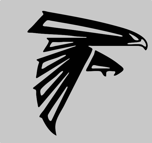 Stencil of Atlanta Falcons