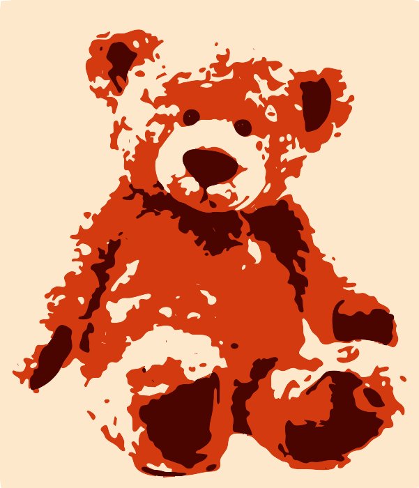 Stencil of Teddy Bear