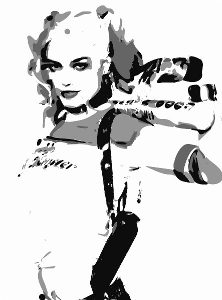 Stencil of Harley Quinn