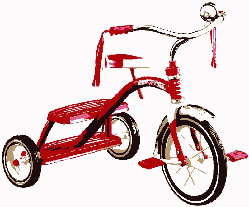 Stencil of Tricycle