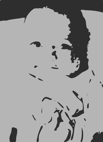 Stencil of Baby Ray
