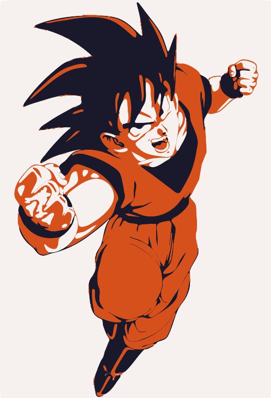 Stencil of Goku