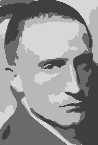 Stencil of Marcel Duchamp
