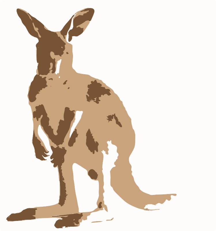 Stencil of Kangaroo