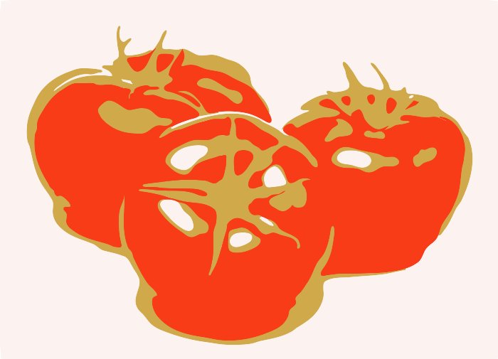 Stencil of Tomatoes