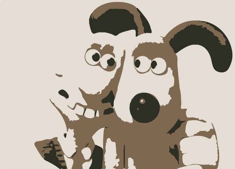 Stencil of Wallace and Gromit