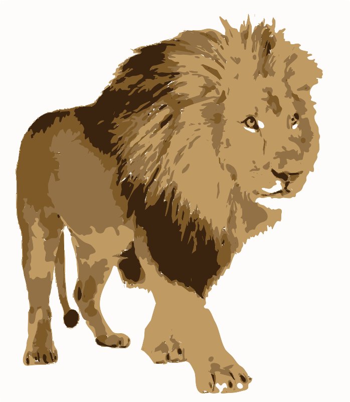 Stencil of The Lion