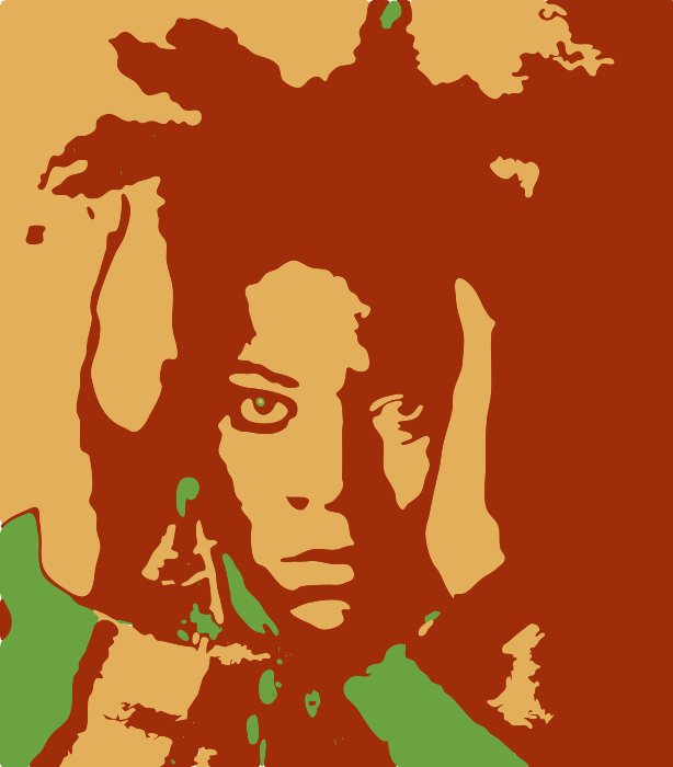 Stencil of Basquiat