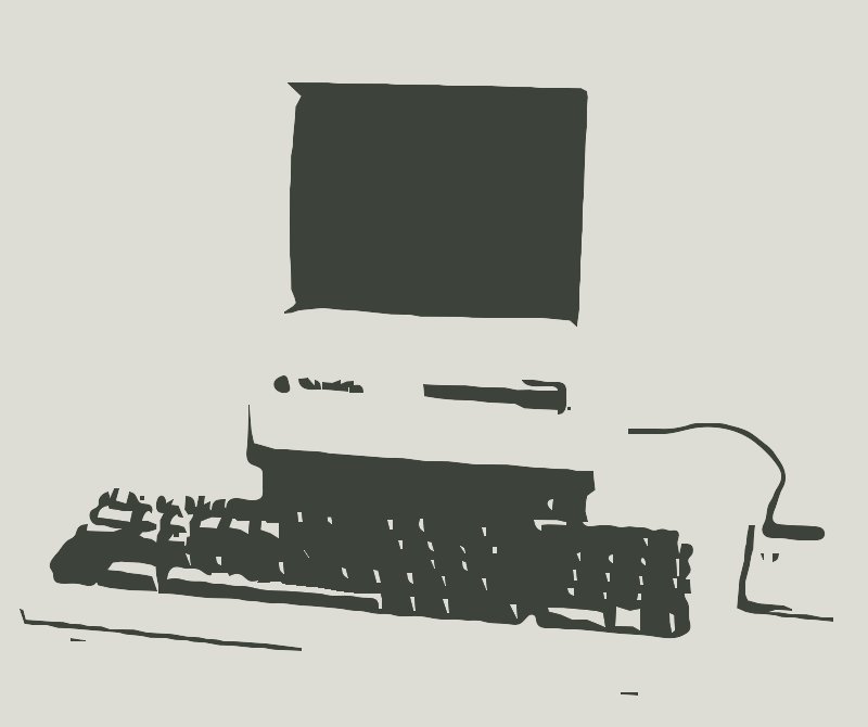Stencil of Macintosh