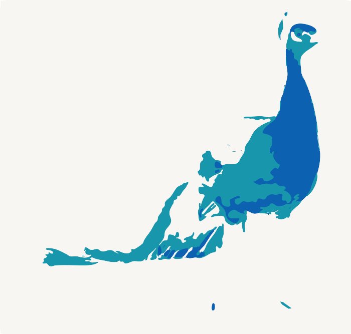 Stencil of Peacock