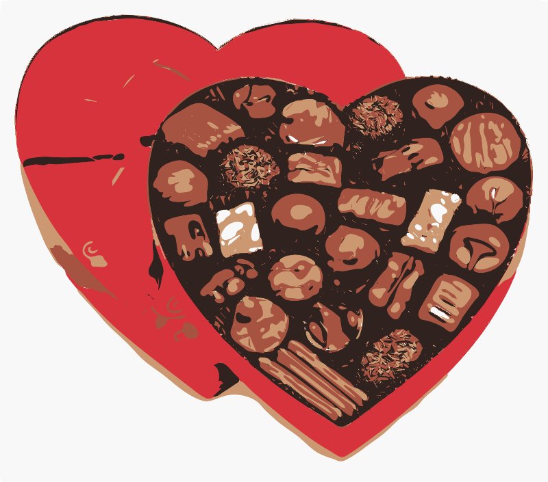 Stencil of Chocolates