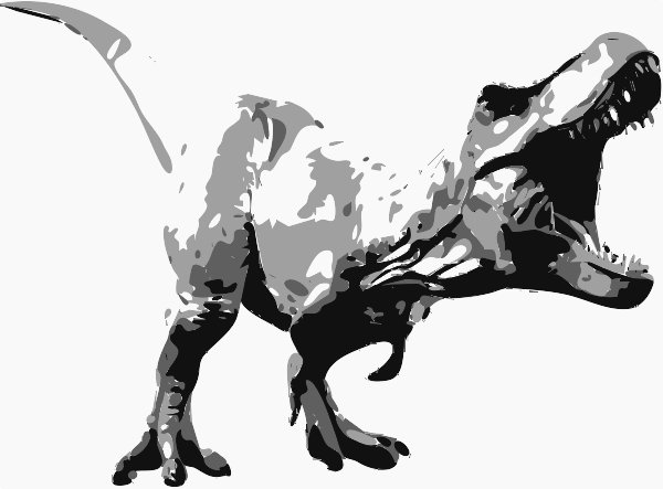 Stencil of Tyrannosaurus Rex