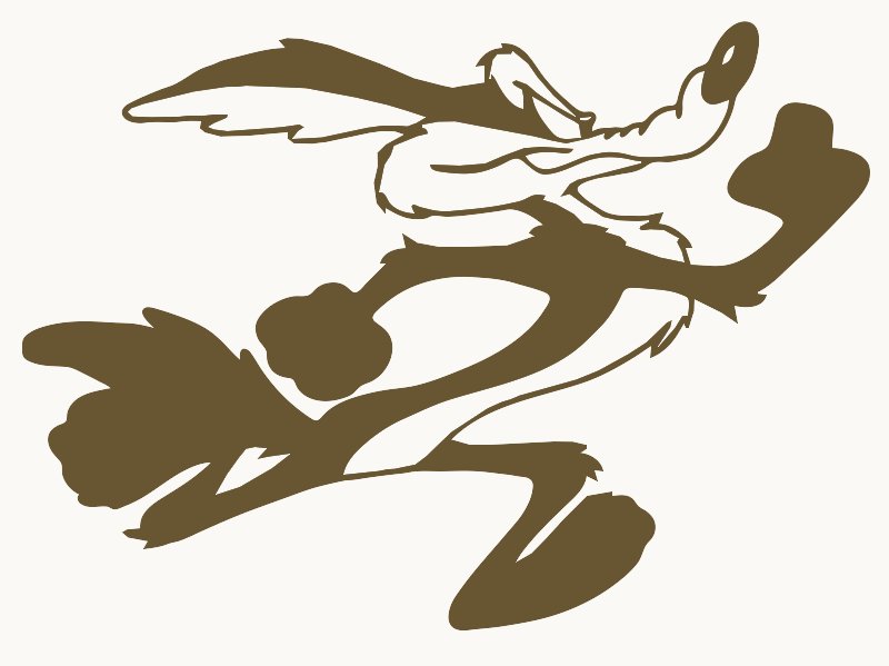 Stencil of Coyote