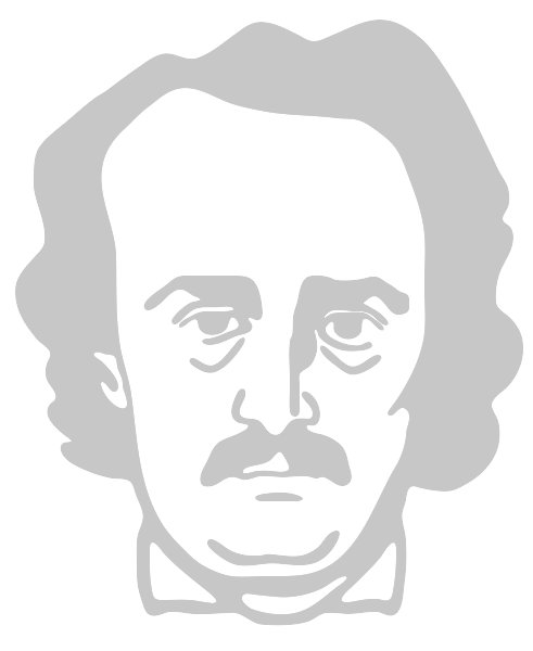 Stencil of Edgar Allan Poe