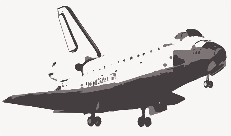 Stencil of Space Shuttle