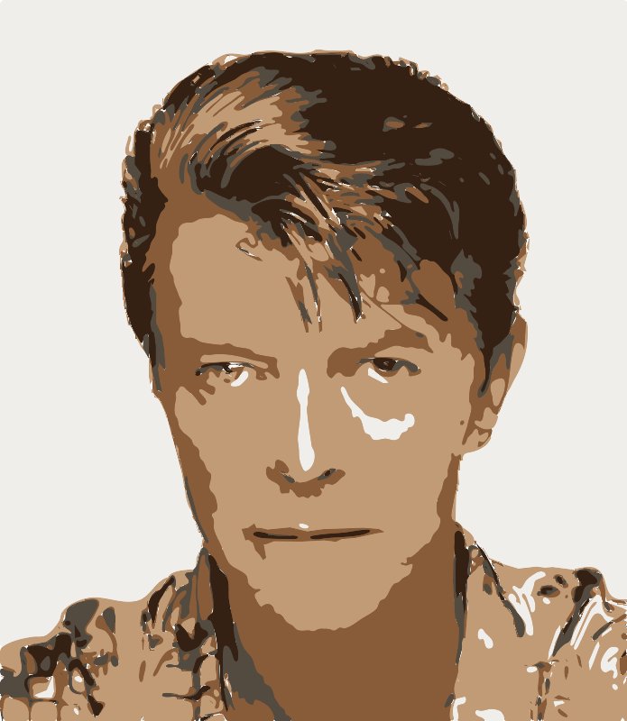 Stencil of David Bowie