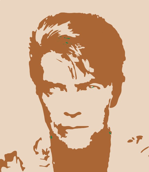 Stencil of David Bowie