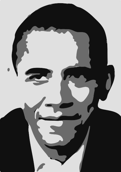 Stencil of Obama