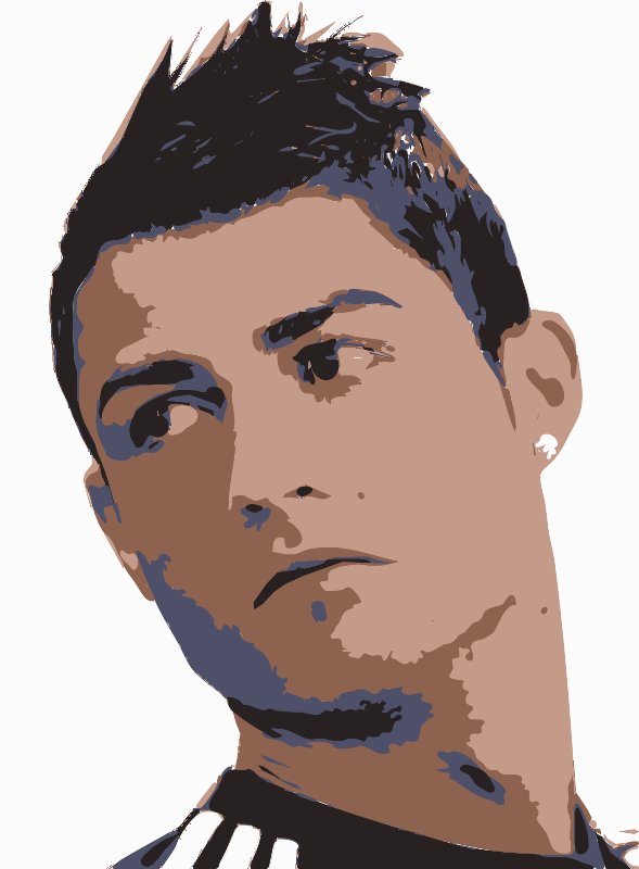 Stencil of Ronaldo