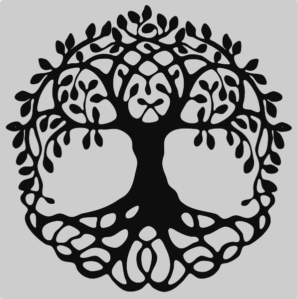 Stencil of Tree of Life
