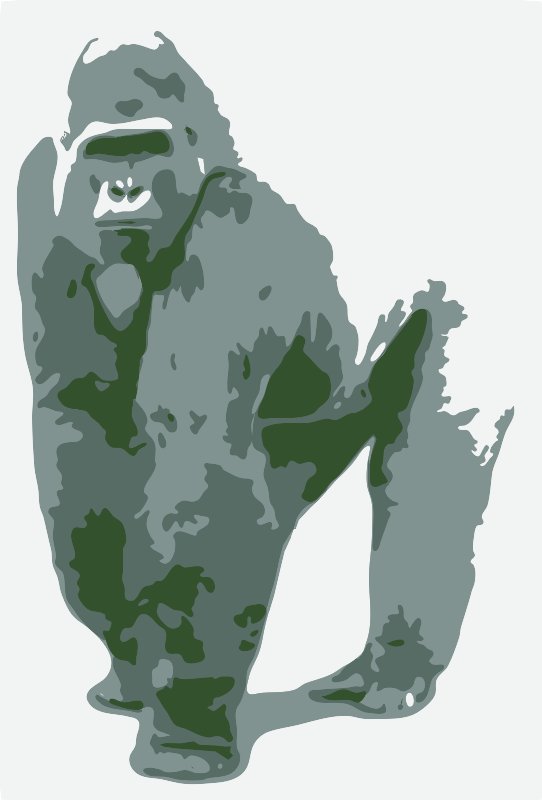 Stencil of Gorilla