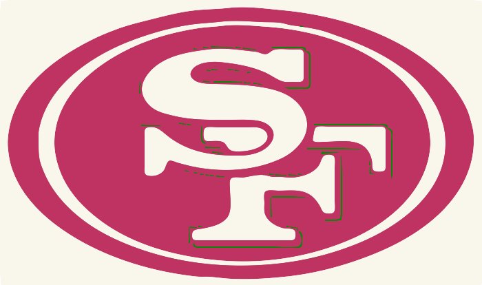 Stencil of 49ers