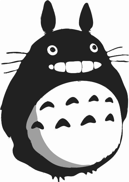Stencil of Totoro