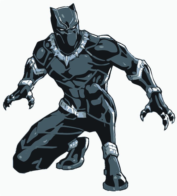 Stencil of Black Panther