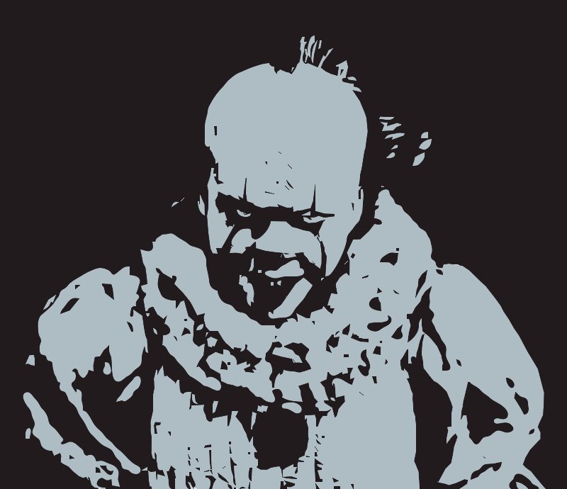 Stencil of Pennywise